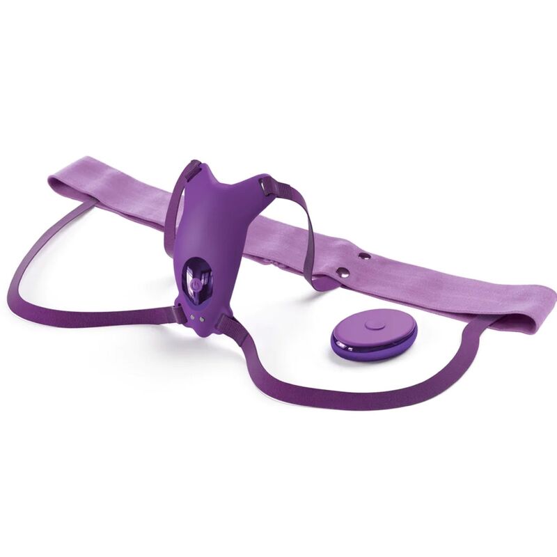 Fantasy for Her - Arnês de Borboleta Vibrante com Controle Remoto Recarregável Violeta - Image 2