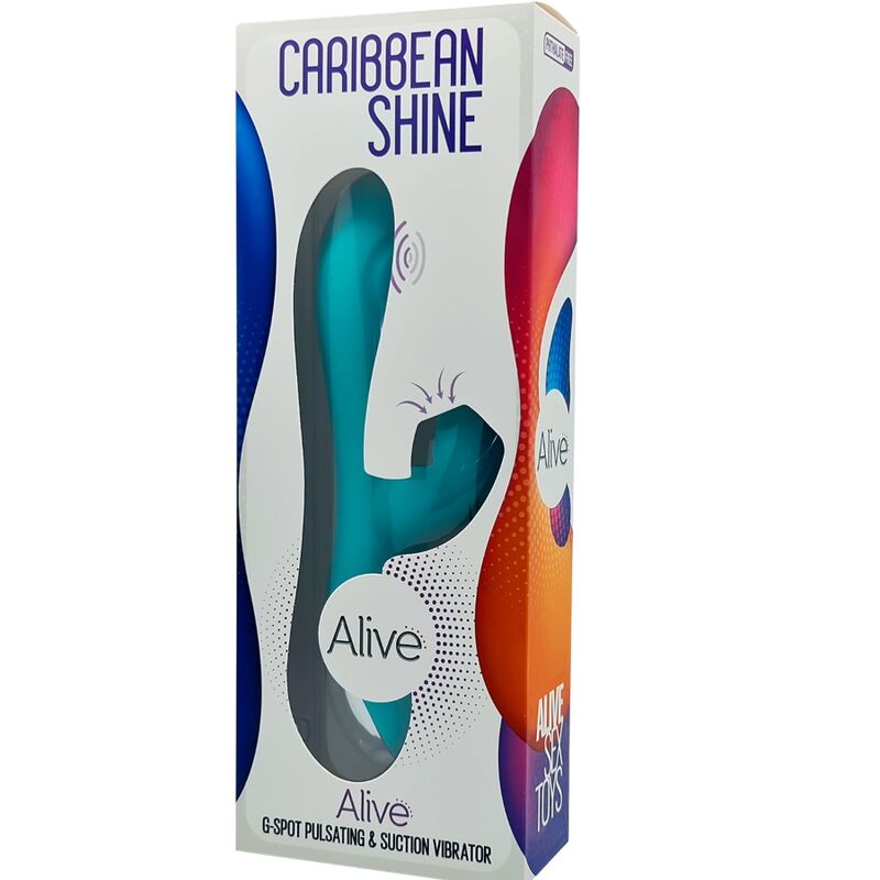 ALIVE – Vibrador Caribbean Shine E Sucção Azul - Image 5