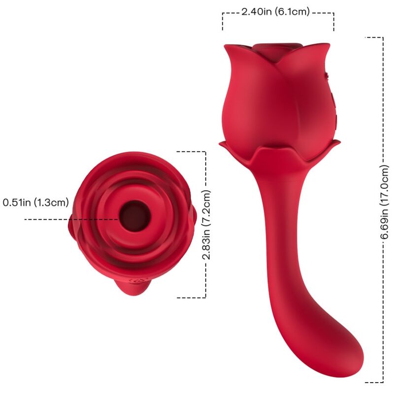 ARMONY STIMULATORS – Armony - Roselover Sucção E Estimulador De Clitóris Vermelho - Image 3
