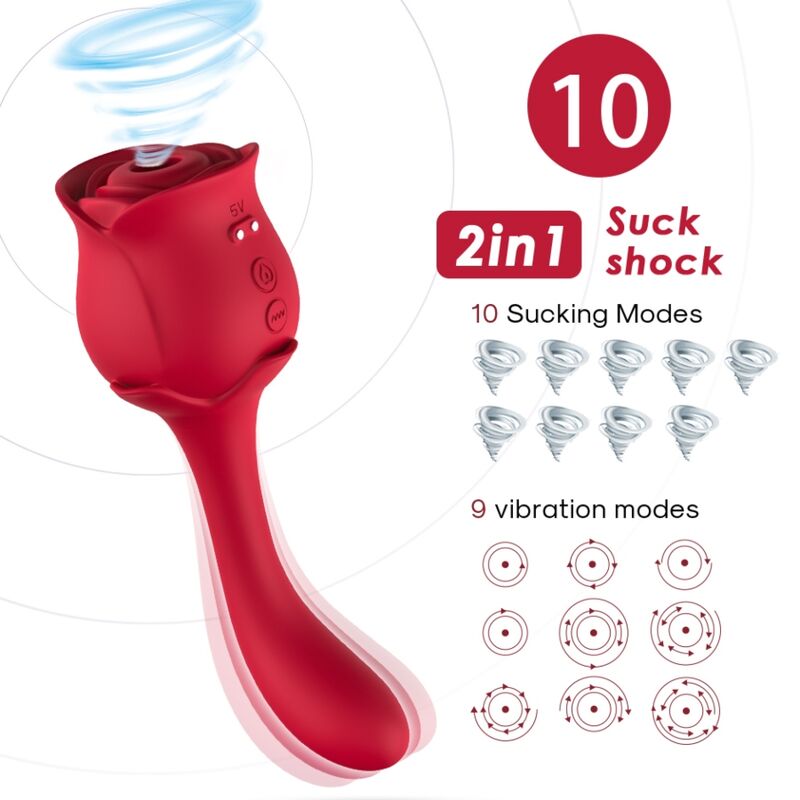 ARMONY STIMULATORS – Armony - Roselover Sucção E Estimulador De Clitóris Vermelho - Image 2