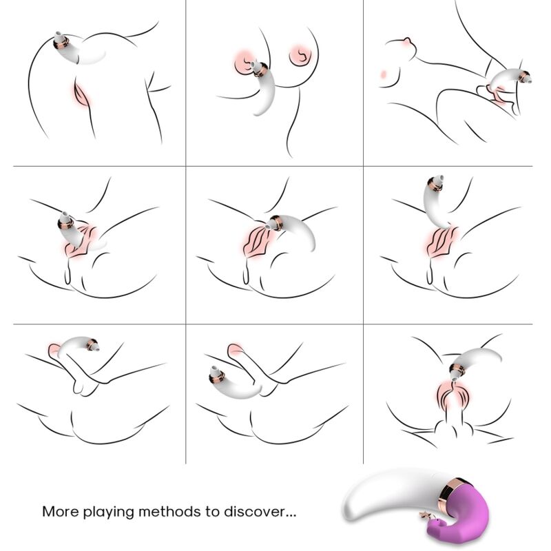 ARMONY STIMULATORS – Armony - Sweetmoon Clitoris E Ventosa Para Ponto G Rosa - Image 4