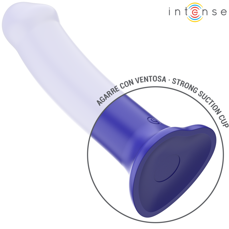 INTENSE REMOTE CONTROL – Intense - Vibrador Victoria Com Ventosa 10 Vibrações Azul Escuro Controle Remoto - Image 4