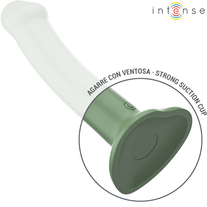 INTENSE REMOTE CONTROL – Intense - Vibrador Becca Com Ventosa 10 Vibrações Verde Controle Remoto - Image 4