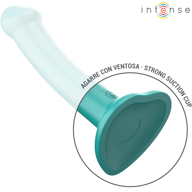 INTENSE REMOTE CONTROL – Intense - Vibrador Katie Com Ventosa 10 Vibrações Controle Remoto Azul - Image 4