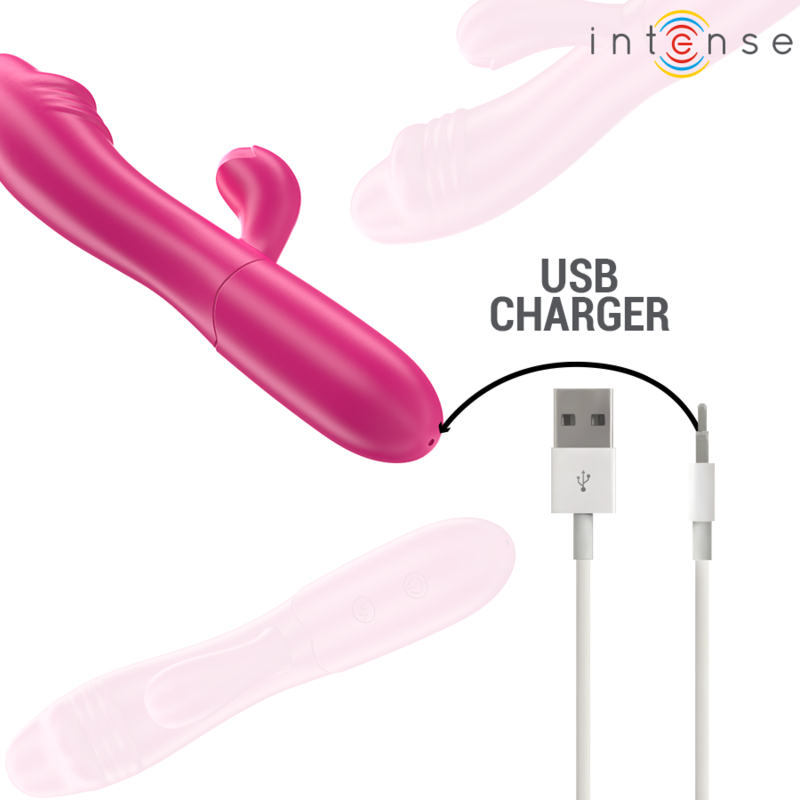 INTENSE HIGH TECH – Intense - Ivy Vibrador Flexível 10 Vibrações Com Língua Estimulante Rosa - Image 7