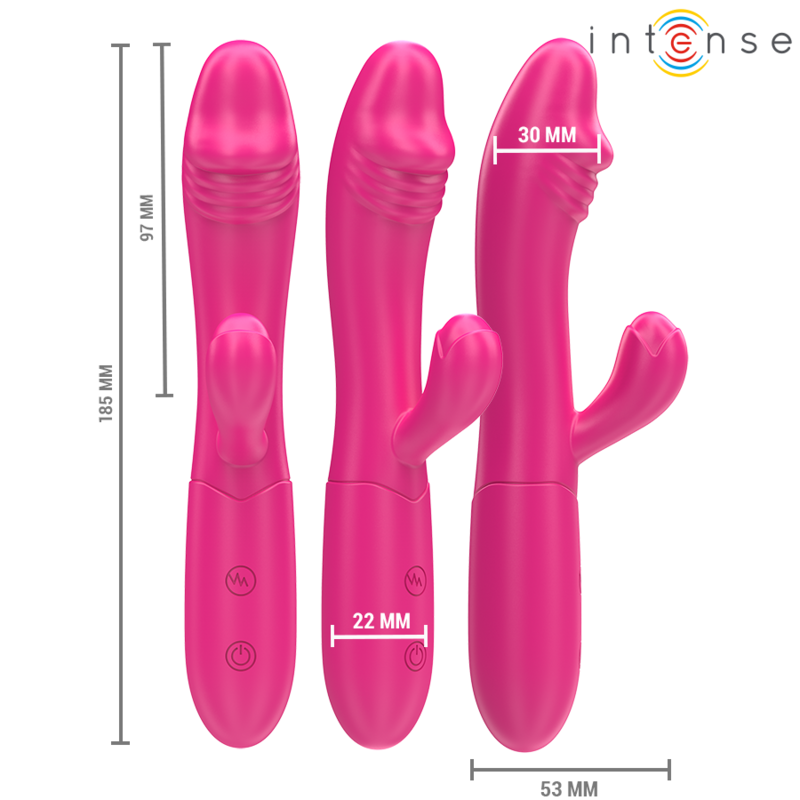 INTENSE HIGH TECH – Intense - Ivy Vibrador Flexível 10 Vibrações Com Língua Estimulante Rosa - Image 3