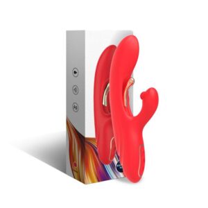 ARMONY VIBRATORS – Armony - Vibrador Estimulador De Ponto G E Clitóris Com Língua Oscilante Vermelho