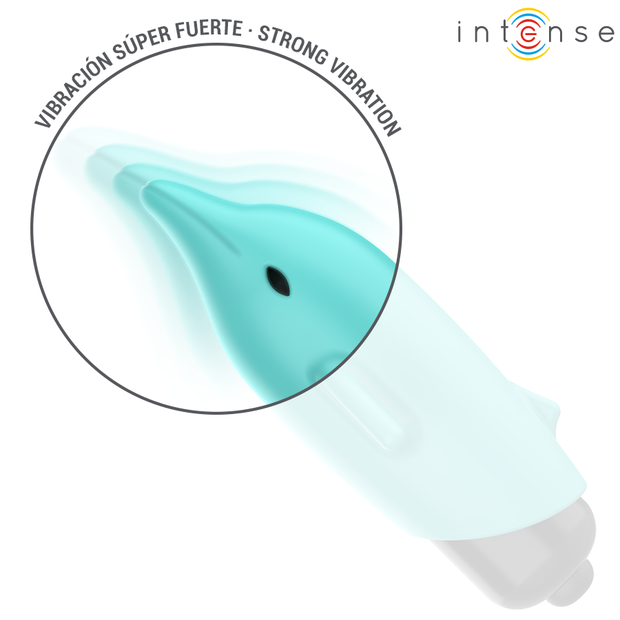 INTENSE FUN TOYS – Intense - Bala Vibrante Echo Azul Golfinho 8 X 4,7 Cm - Image 5