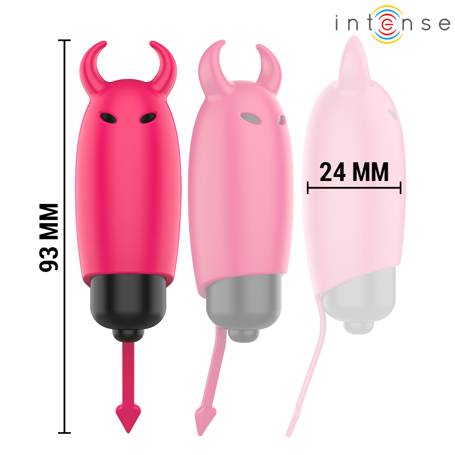INTENSE FUN TOYS – Intense - Bala Vibratória Escarlate Demônio Vermelho 9,3 X 2,4 Cm - Image 3