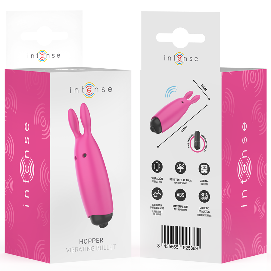 INTENSE FUN TOYS – Intense - Hopper Bala Vibratória Rosa 8,3 X 2,4 Cm - Image 7