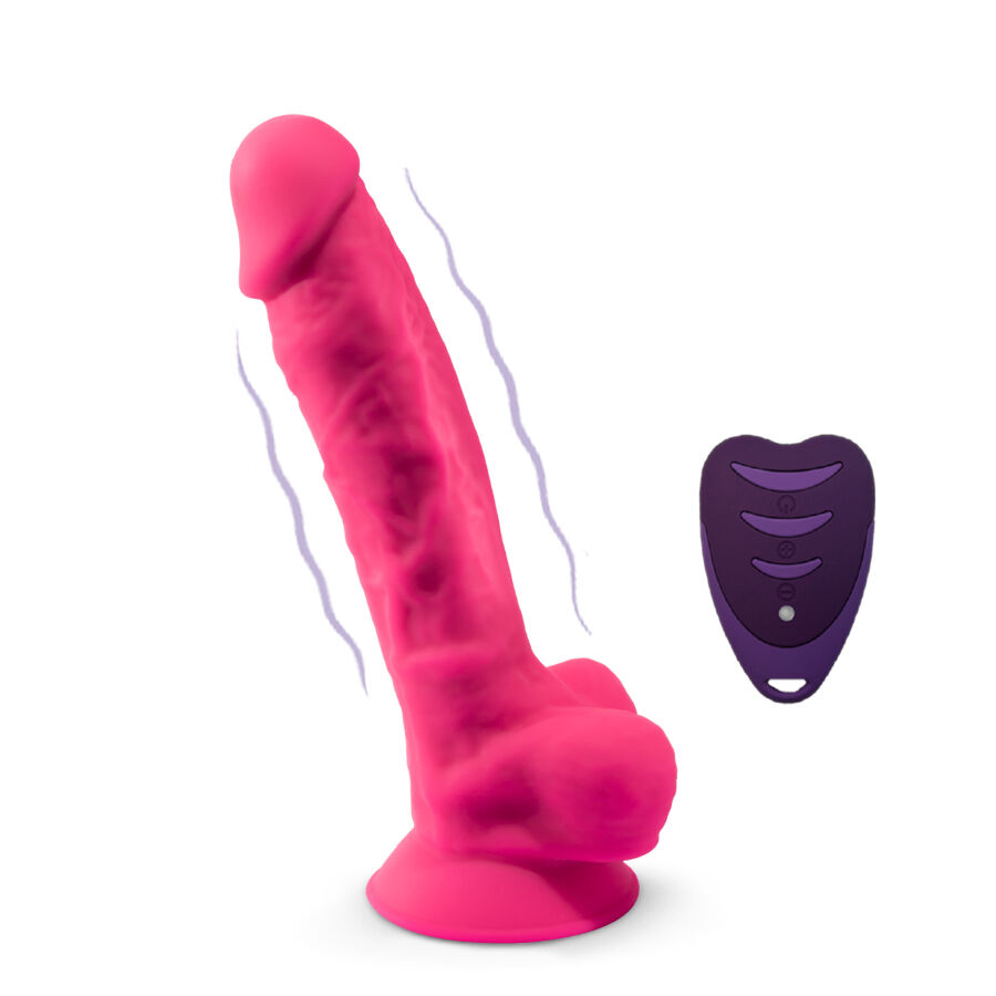 SILEXD – Modelo De Pênis Realista 18 Vibração Rosa + Controle Remoto Lrs - Image 4
