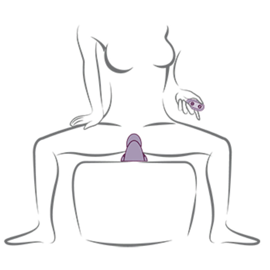 ROCKS-OFF – Vibrador Ruby Glow Roxo Para Sentar - Image 6