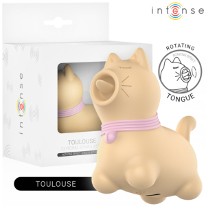 INTENSE FUN TOYS – Intense - Estimulador Toulouse Com Língua Rotativa 360º Amarelo