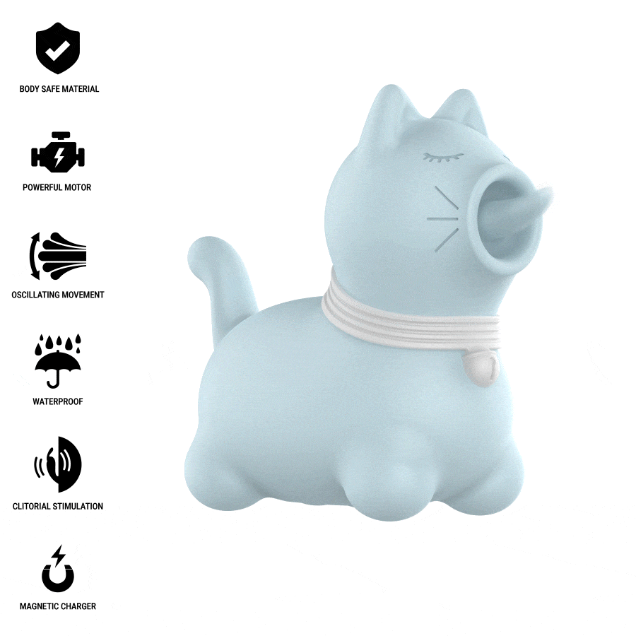 INTENSE FUN TOYS – Intense - Estimulador Duchess Com Língua Giratória 360º Azul - Image 2