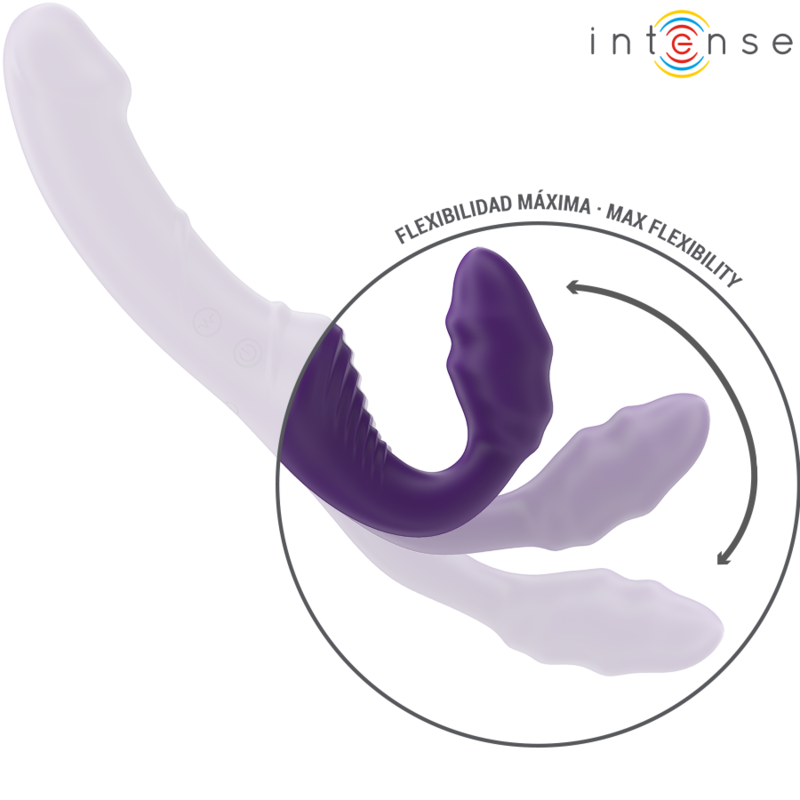 INTENSE REMOTE CONTROL – Intense - Jill Vibrador Duplo 20 Cm Roxo Controle Remoto - Image 6