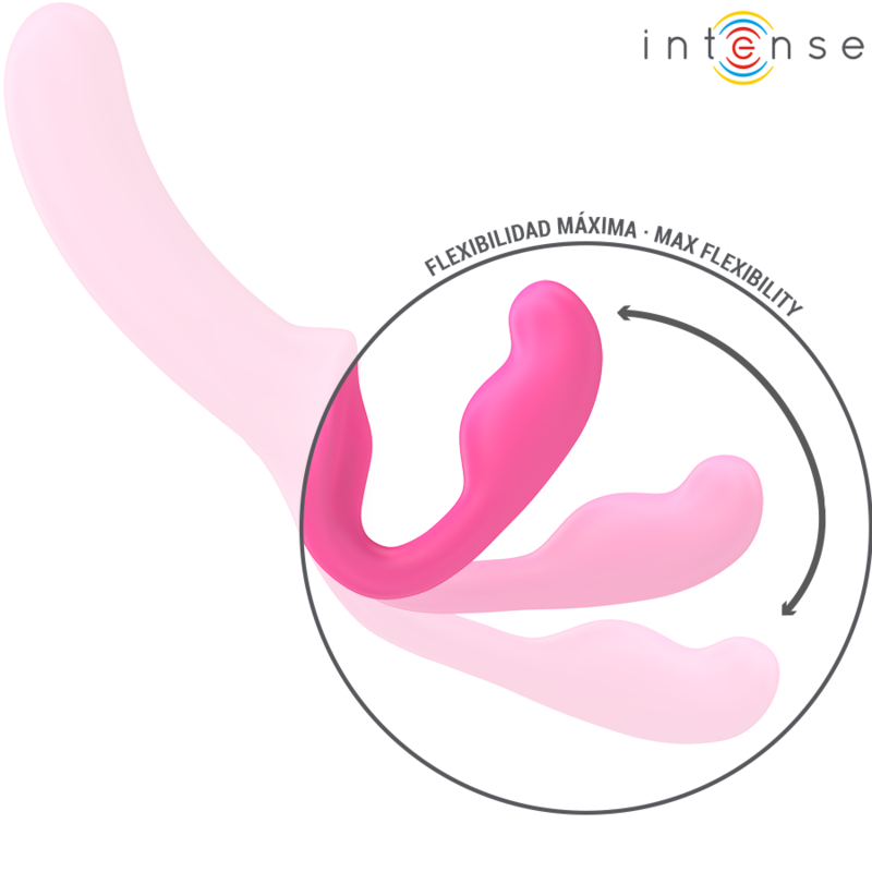 INTENSE REMOTE CONTROL – Intense - Amy Vibrador Duplo 20 Cm Rosa Controle Remoto - Image 6