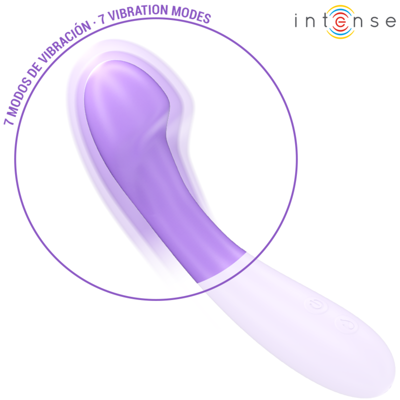 INTENSE HIGH TECH – Intense - Vibrador Becky 19 Cm Aquecível 7 Vibrações Roxo - Image 5