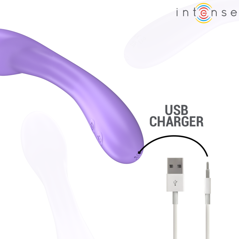 INTENSE HIGH TECH – Intense - Vibrador Becky 19 Cm Aquecível 7 Vibrações Roxo - Image 7