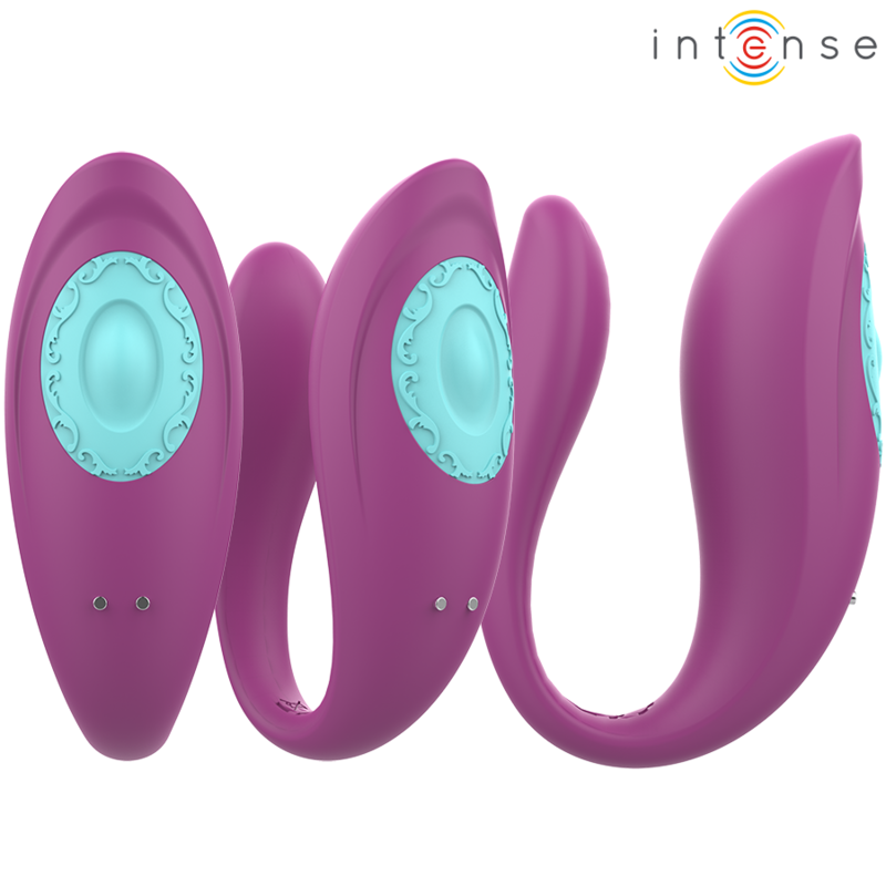 INTENSE REMOTE CONTROL – Intense - Annie Vibrador E Estimulador Em Forma De U Roxo Controle Remoto - Image 3