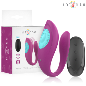 INTENSE REMOTE CONTROL – Intense - Annie Vibrador E Estimulador Em Forma De U Roxo Controle Remoto