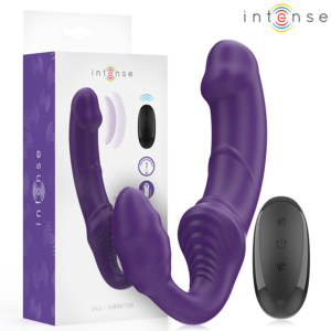 INTENSE REMOTE CONTROL – Intense - Jill Vibrador Duplo 20 Cm Roxo Controle Remoto