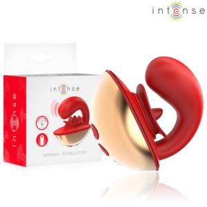 INTENSE HIGH TECH – Intense - Vibrador E Estimulador Mariah Em Formato U 10 Vibrações Vermelho