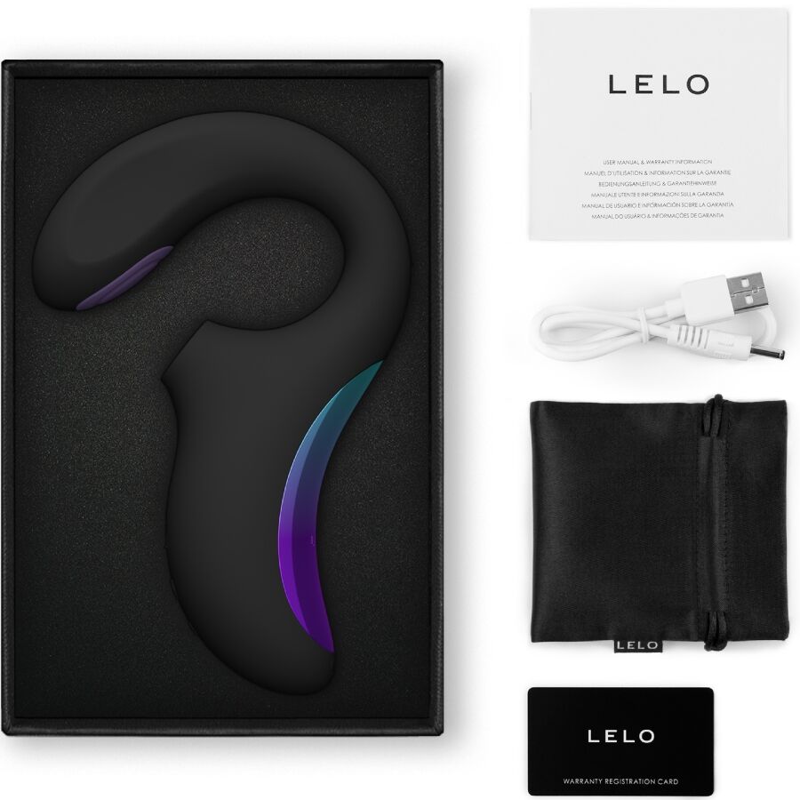 LELO – Enigma Duplo Vibrador Sônico Ponto G Preto - Image 3