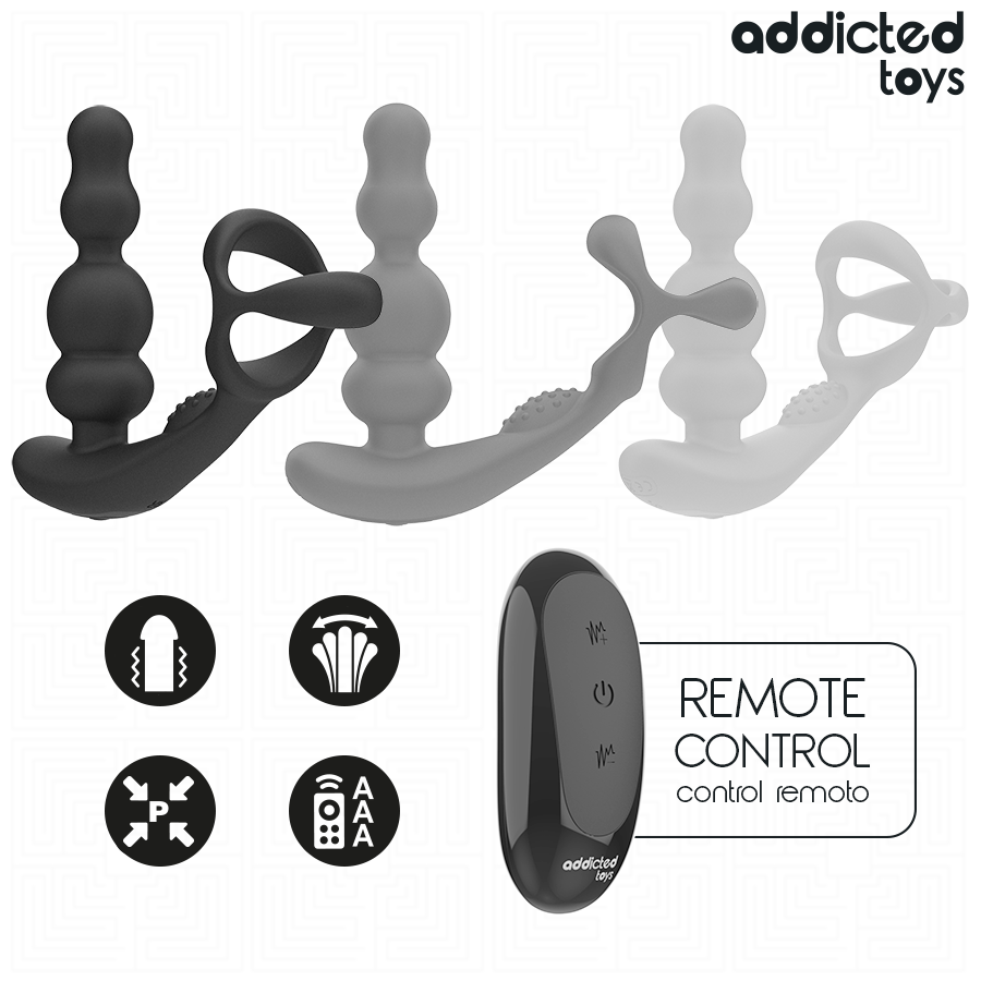 ADDICTED TOYS – Massageador De Próstata Giratório Com Controle Remoto - Image 6
