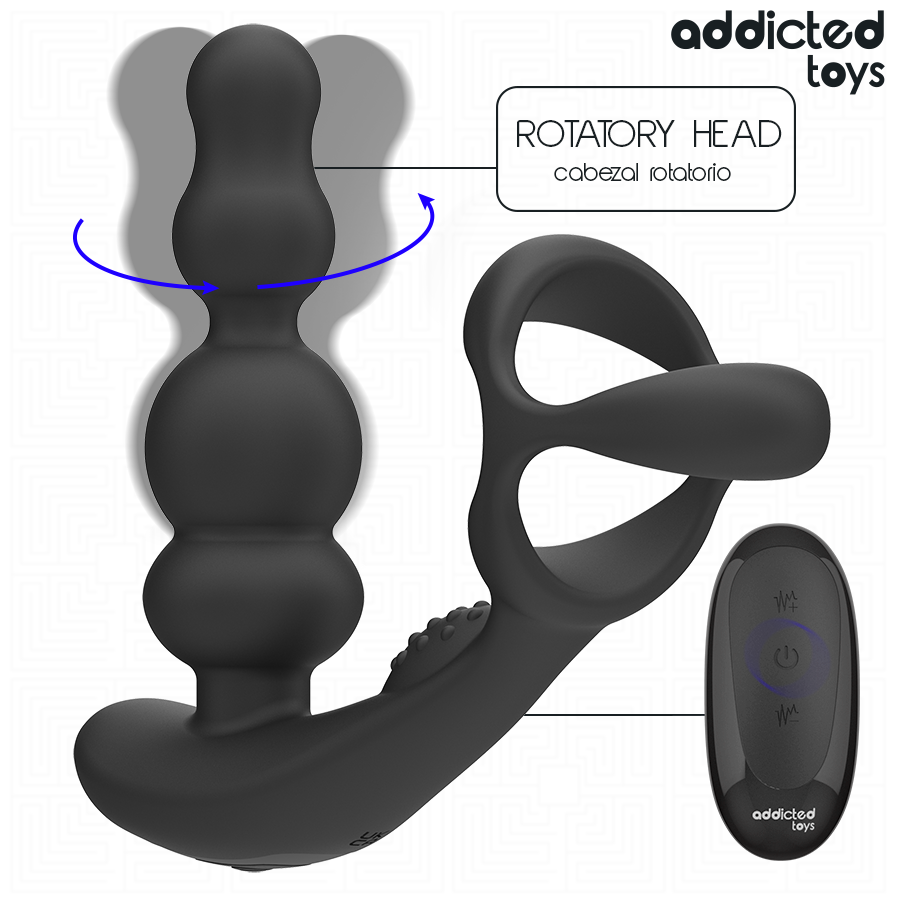 ADDICTED TOYS – Massageador De Próstata Giratório Com Controle Remoto - Image 3