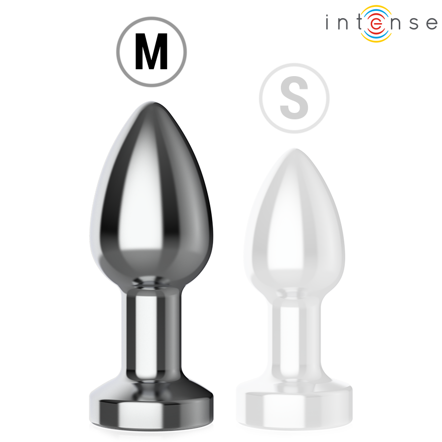 INTENSE ANAL TOYS – Intense - Plug Anal De Metal Vibrante Com Luzes Led E Controle Remoto - Tamanho M - Image 7