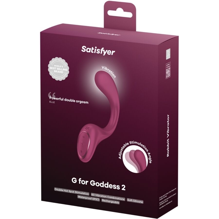 SATISFYER VIBRATOR – Satisfyer - G For Goddess 2 Rabbit Vibrator Bottle Bordeaux - Image 6