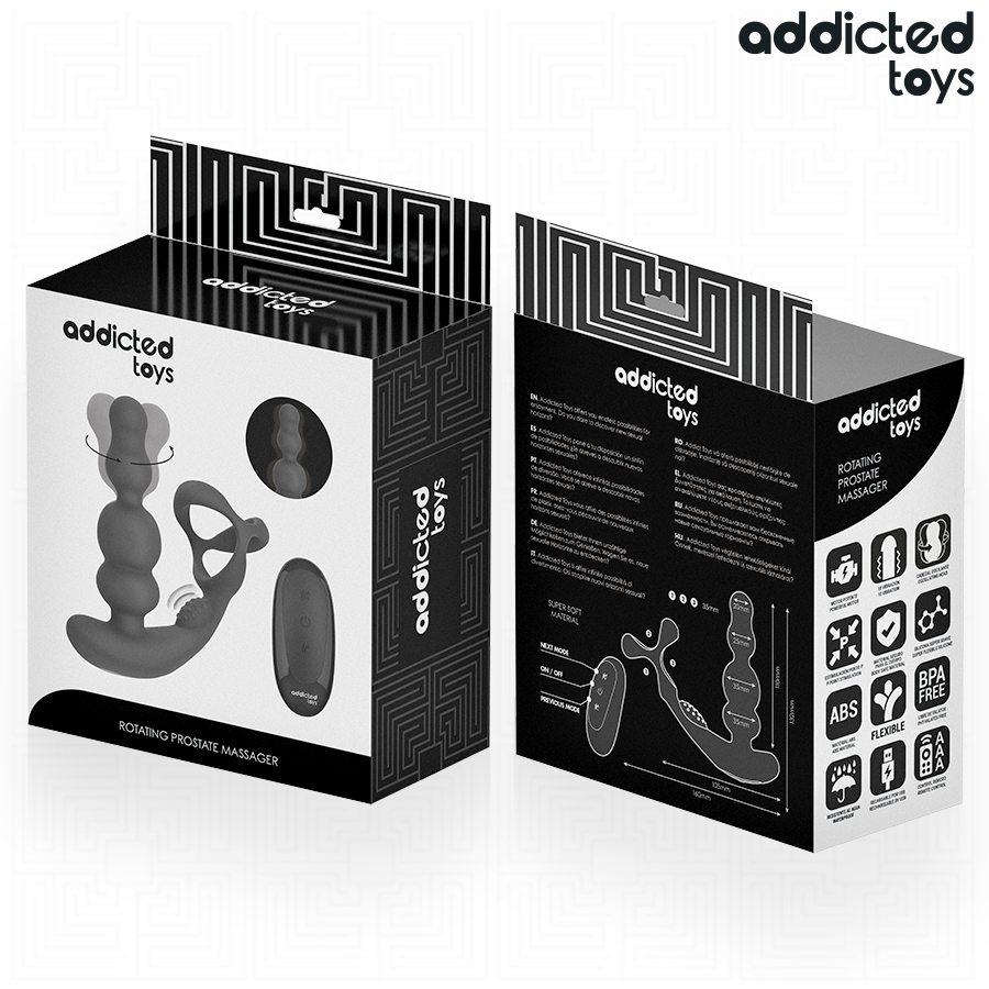 ADDICTED TOYS – Massageador De Próstata Giratório Com Controle Remoto - Image 8