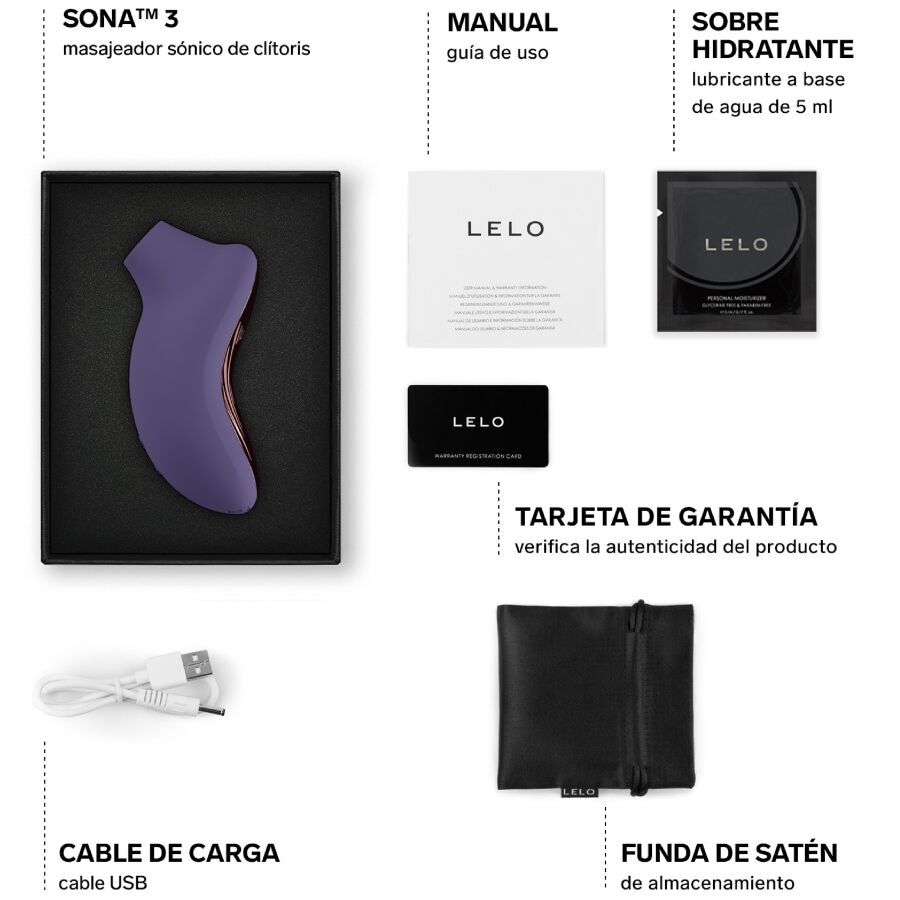 LELO – Sona 3 Massageador Clitórico Sônico Roxo Cibernético - Image 5