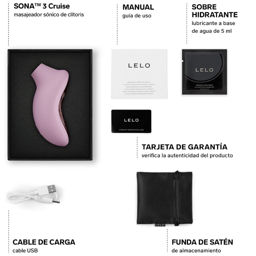 LELO – Sona 3 Cruise Massageador Clitórico Sônico Rosa Claro - Image 5