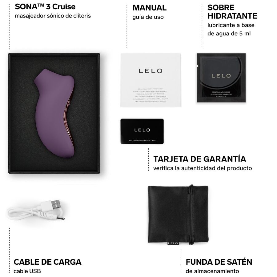 LELO – Sona 3 Cruise Sonic Massageador Clitórico Ameixa - Image 5