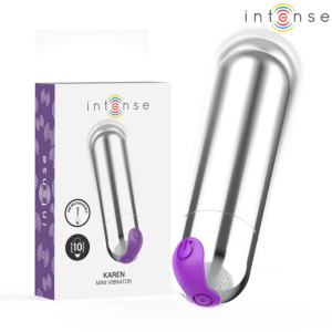 INTENSE FUN TOYS – Intense - Karen Mini Vibratório Recarregável Prata