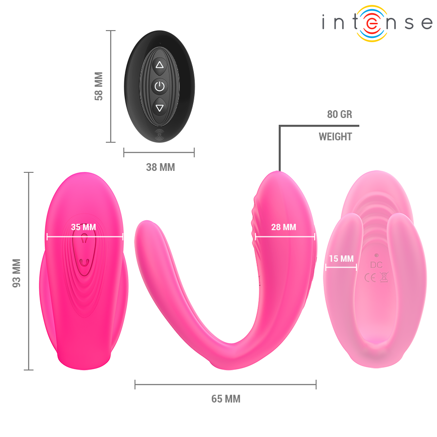 INTENSE REMOTE CONTROL – Intense - Julia Vibrador Duplo Com Controle Remoto - Image 10