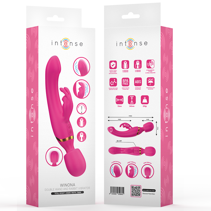 INTENSE HIGH TECH – Intense - Vibrador Duplo Winona Coelho E Varinha - Image 4
