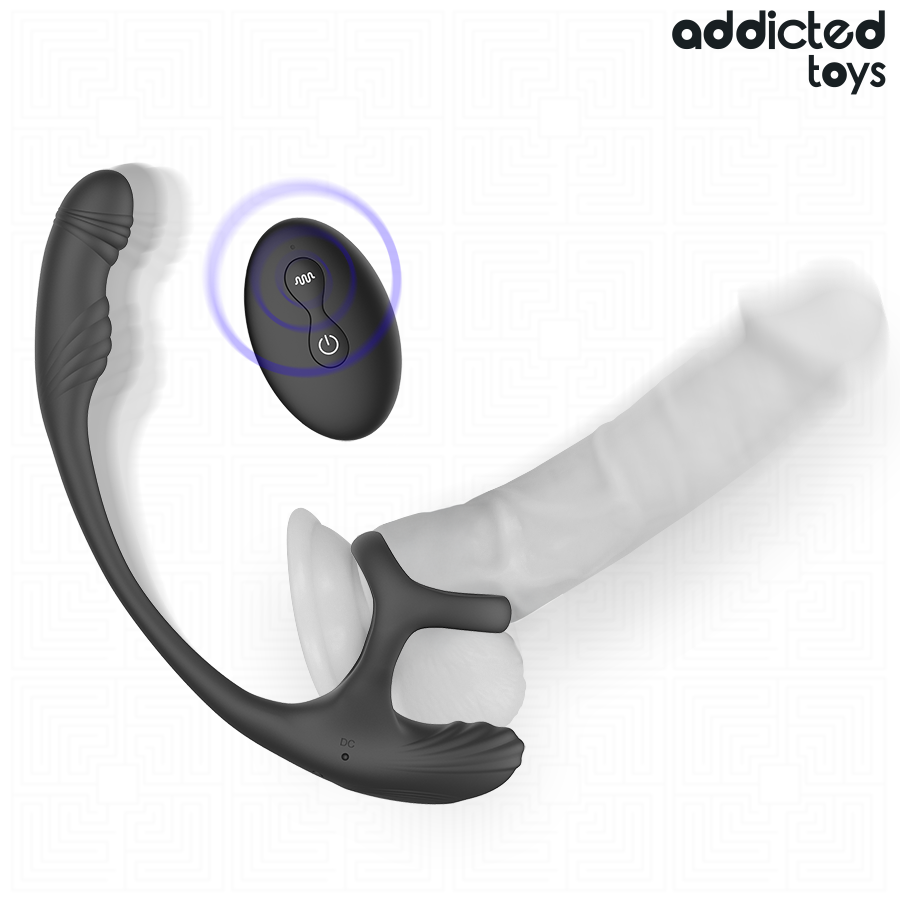 ADDICTED TOYS – Plug Anal Com Vibração, Oscilação 360º E Estimulador De Testículos - Image 4