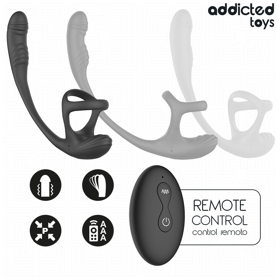 ADDICTED TOYS – Plug Anal Com Vibração, Oscilação 360º E Estimulador De Testículos - Image 5