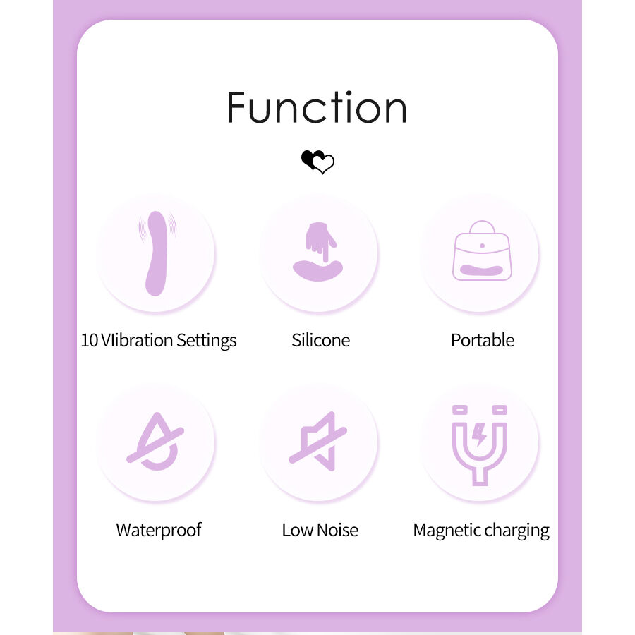 PRETTYLOVE – Pretty Love - Dj Rabbit Vibrador De Ponto G Roxo - Image 9