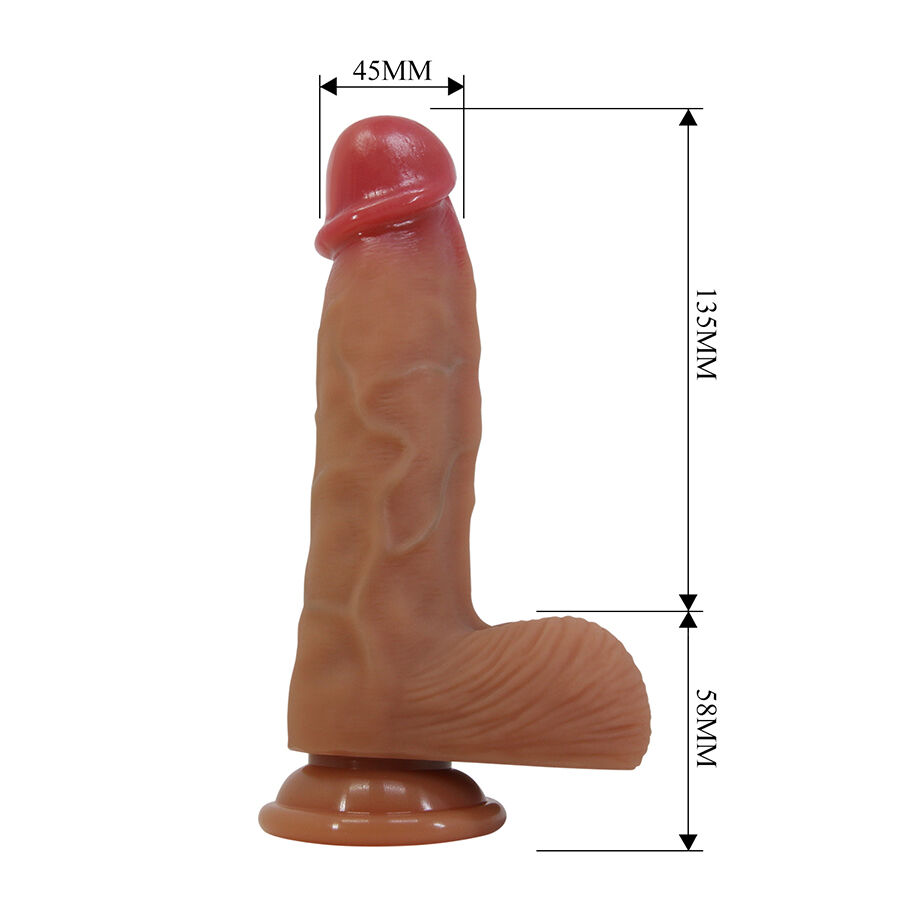 Pretty Love - Duvall Dildo Realista com Ventosa 19,3 cm - Ø 4,5 cm - Image 6