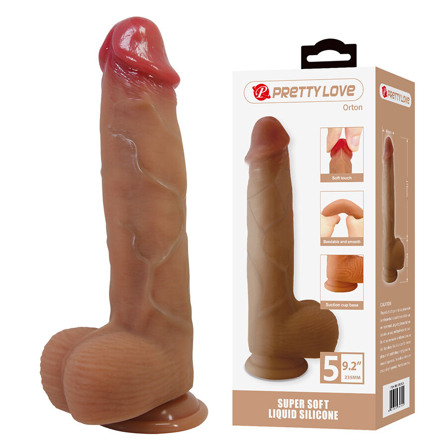 Pretty Love - Dildo Realista com Ventosa 23,5 cm - Ø 4,9 cm - Image 2