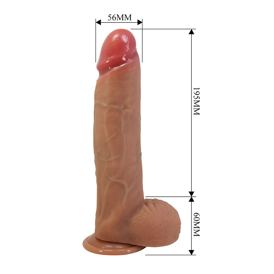 Pretty Love - Mendel Dildo Realista com Ventosa 25,5 cm - Ø 5,6 cm - Image 7