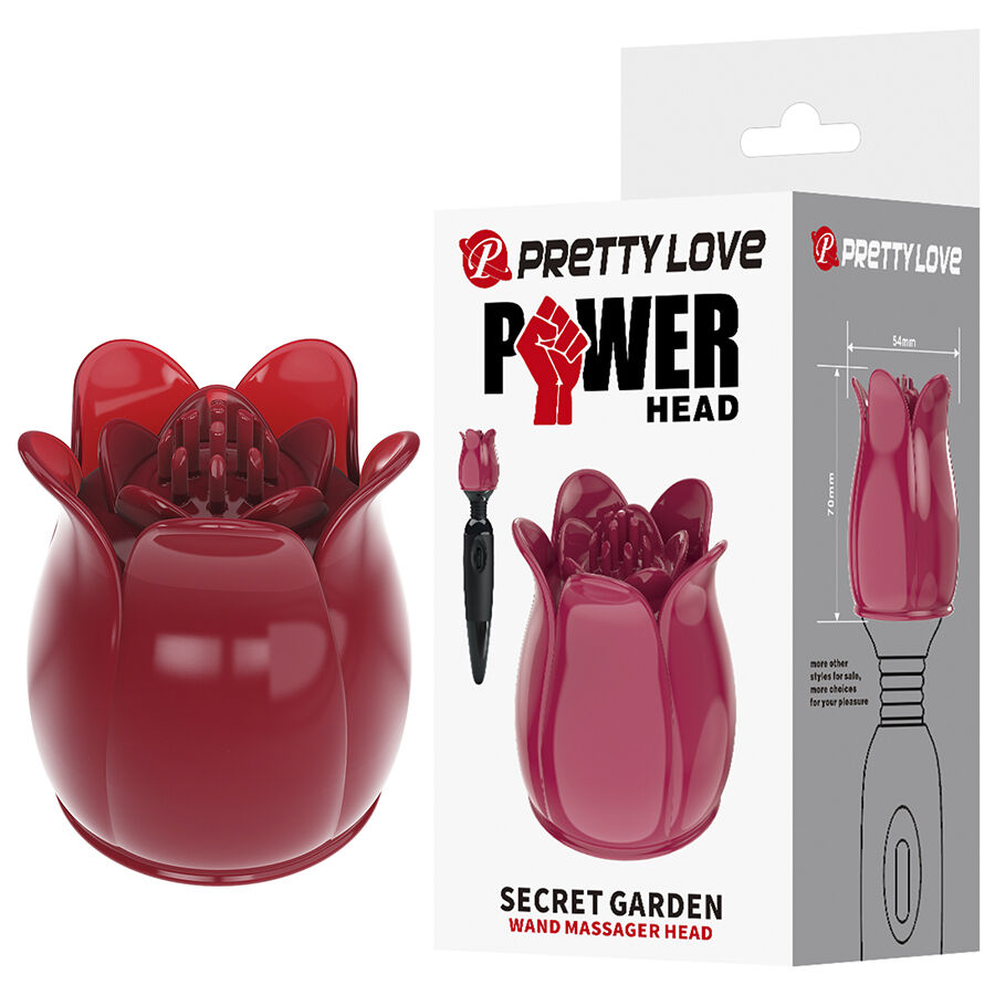 HIGH TECH – Pretty Love - Secret Garden Cabeça De Massagem Rosa - Image 2