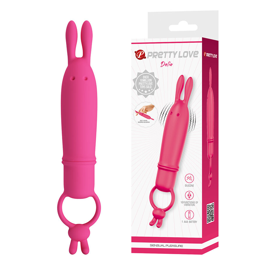 FOR HIM – Pretty Love - Delia Vibrador Rabbit Com Anel De Resistência