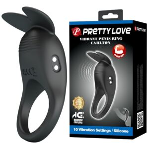 FOR HIM – Pretty Love - Carlton Anel Peniano Com Estimulador Clitórico