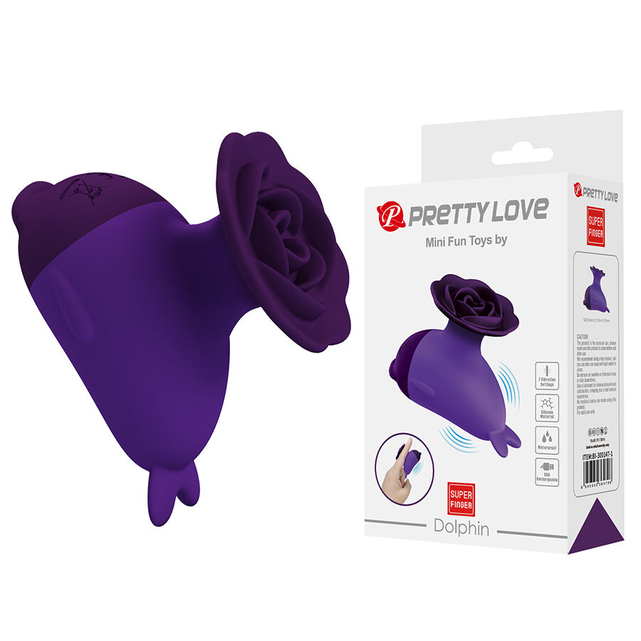 FUN TOYS – Pretty Love - Dolphin Mini Vibrador Com Clip