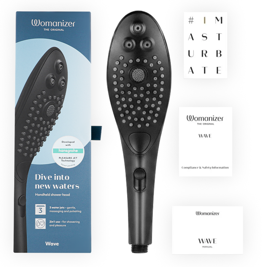 WOMANIZER – Chuveiro Estimulante Clitorial Wave Preto - Image 6