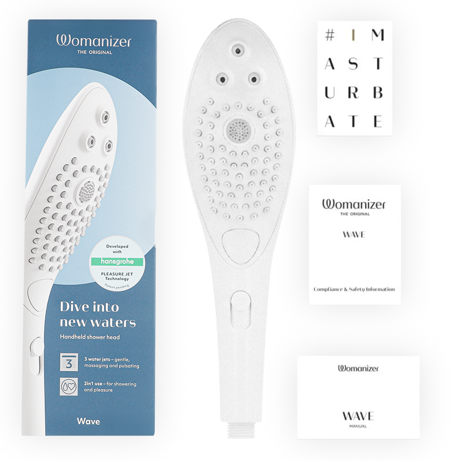 WOMANIZER – Chuveiro Estimulante Clitorial Wave Branco - Image 6